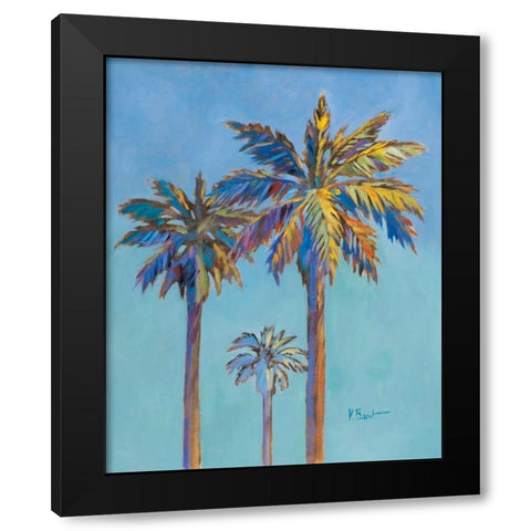 Santa Rita Palms II Black Modern Wood Framed Art Print with Double Matting by Brent, Paul