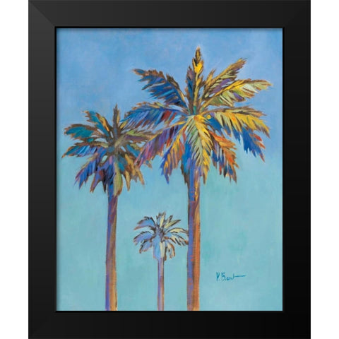 Santa Rita Palms II Black Modern Wood Framed Art Print by Brent, Paul