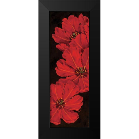 Bella Grande Tulips Black Modern Wood Framed Art Print by Brent, Paul