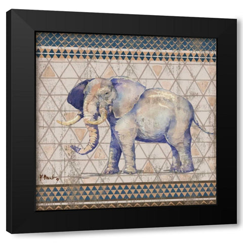 Tribal Trek Neutral IV Black Modern Wood Framed Art Print with Double Matting by Brent, Paul