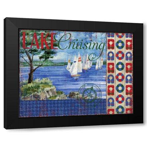 Lake Time IV Black Modern Wood Framed Art Print by Brent, Paul