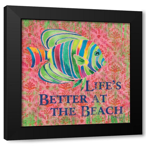 Kailua Cove III Black Modern Wood Framed Art Print with Double Matting by Brent, Paul