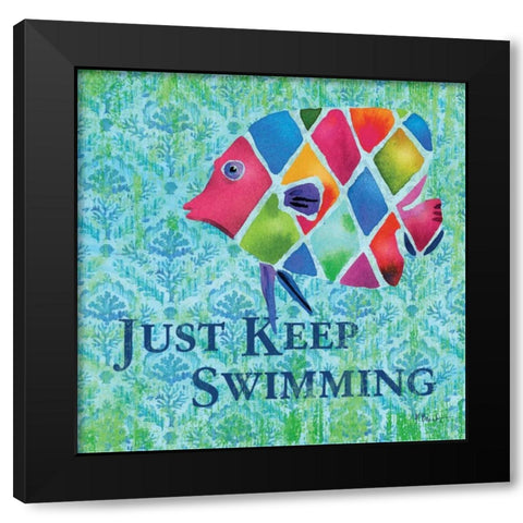 Kailua Cove IV Black Modern Wood Framed Art Print by Brent, Paul