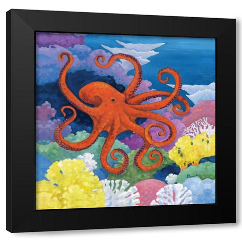 Under the Sea I Black Modern Wood Framed Art Print with Double Matting by Brent, Paul