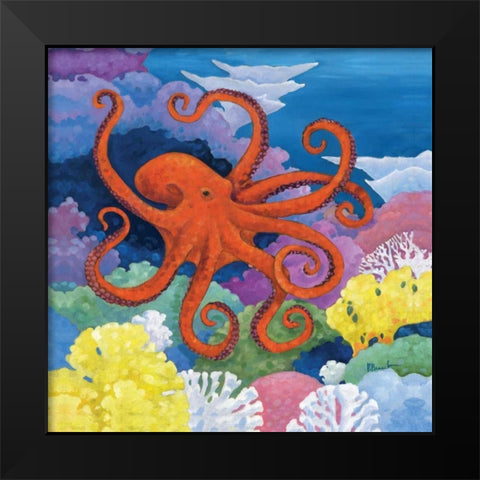 Under the Sea I Black Modern Wood Framed Art Print by Brent, Paul