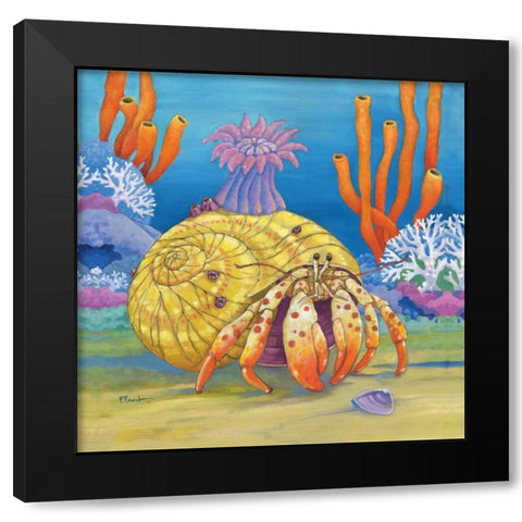 Under the Sea III Black Modern Wood Framed Art Print by Brent, Paul