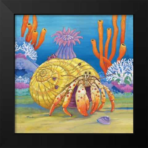Under the Sea III Black Modern Wood Framed Art Print by Brent, Paul