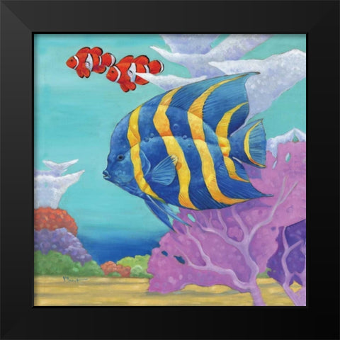 Under the Sea IV Black Modern Wood Framed Art Print by Brent, Paul