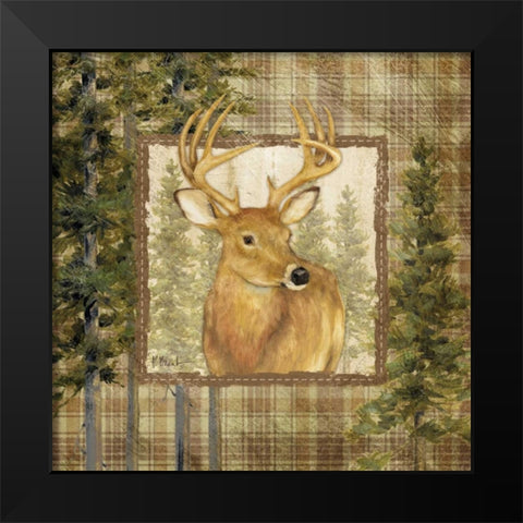Lodge Portrait I Black Modern Wood Framed Art Print by Brent, Paul
