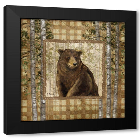 Lodge Portrait II Black Modern Wood Framed Art Print with Double Matting by Brent, Paul