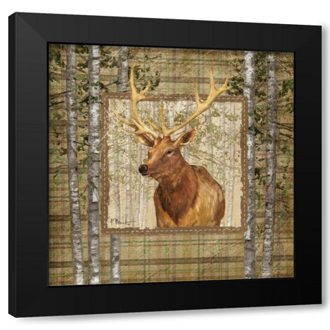 Lodge Portrait III Black Modern Wood Framed Art Print with Double Matting by Brent, Paul