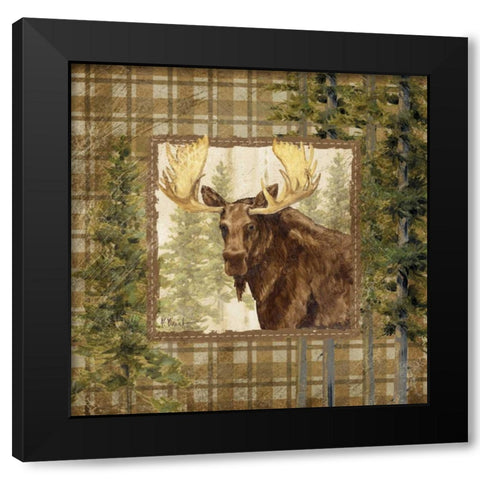 Lodge Portrait IV Black Modern Wood Framed Art Print with Double Matting by Brent, Paul