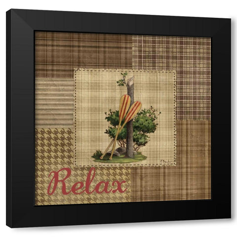 Leisure Lake II Black Modern Wood Framed Art Print by Brent, Paul