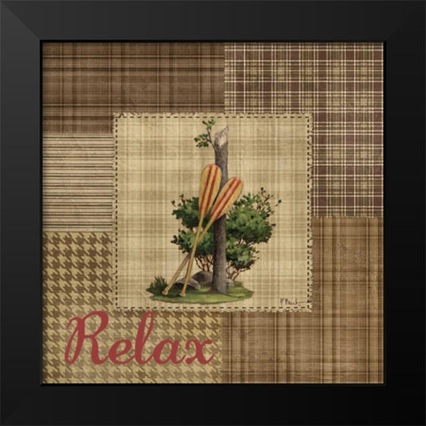 Leisure Lake II Black Modern Wood Framed Art Print by Brent, Paul