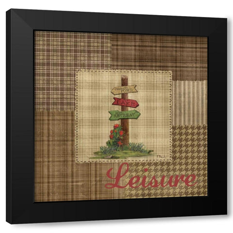 Leisure Lake IV Black Modern Wood Framed Art Print by Brent, Paul