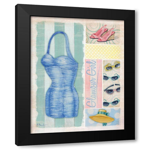 Glamour Girl I Black Modern Wood Framed Art Print with Double Matting by Brent, Paul