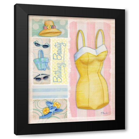 Glamour Girl II Black Modern Wood Framed Art Print by Brent, Paul