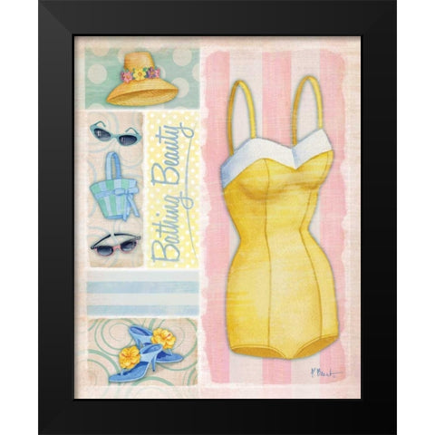 Glamour Girl II Black Modern Wood Framed Art Print by Brent, Paul