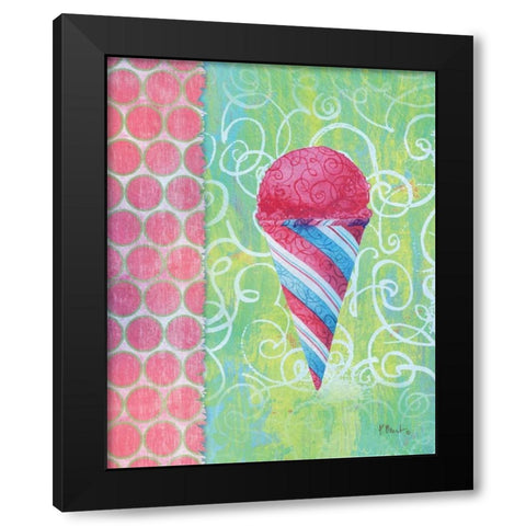 Frozen Delight IV Black Modern Wood Framed Art Print by Brent, Paul