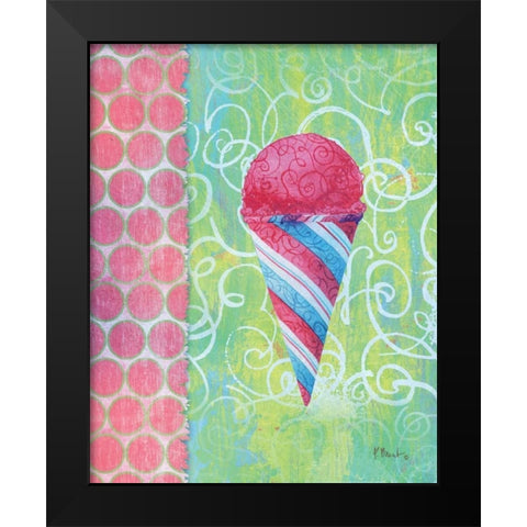 Frozen Delight IV Black Modern Wood Framed Art Print by Brent, Paul