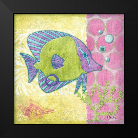 Fantasy Reef VI Black Modern Wood Framed Art Print by Brent, Paul
