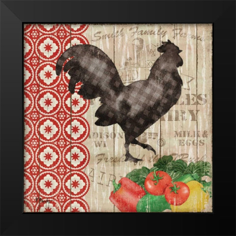 Farmers Market I Black Modern Wood Framed Art Print by Brent, Paul