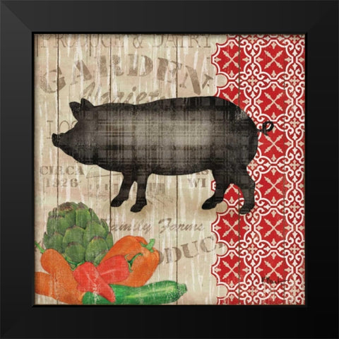 Farmers Market II Black Modern Wood Framed Art Print by Brent, Paul