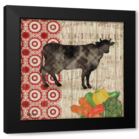 Farmers Market III Black Modern Wood Framed Art Print by Brent, Paul