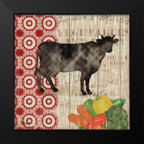 Farmers Market III Black Modern Wood Framed Art Print by Brent, Paul