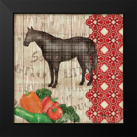 Farmers Market IV Black Modern Wood Framed Art Print by Brent, Paul