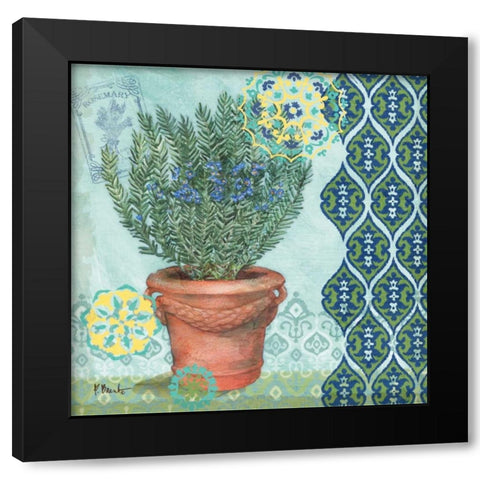 Garden to Table II Black Modern Wood Framed Art Print with Double Matting by Brent, Paul
