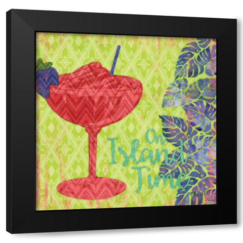 Island Breeze I Black Modern Wood Framed Art Print by Brent, Paul