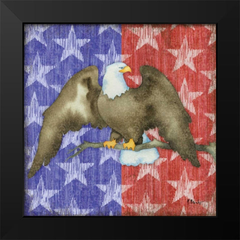 Brave Eagle I Black Modern Wood Framed Art Print by Brent, Paul