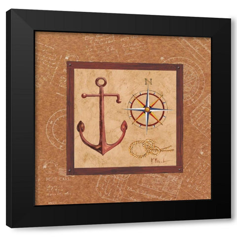 Newport I Black Modern Wood Framed Art Print by Brent, Paul