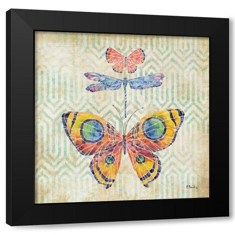 Enchanting Wings I Black Modern Wood Framed Art Print by Brent, Paul
