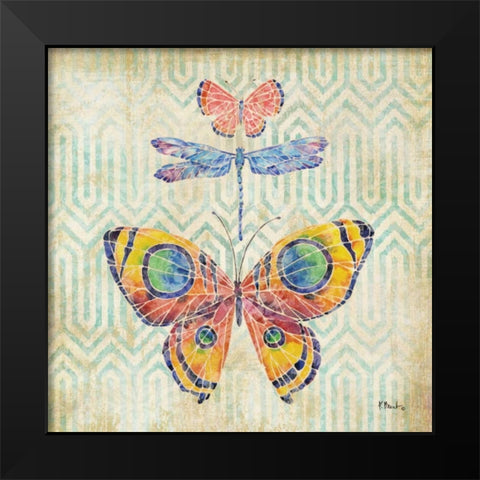 Enchanting Wings I Black Modern Wood Framed Art Print by Brent, Paul