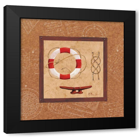Newport III Black Modern Wood Framed Art Print with Double Matting by Brent, Paul