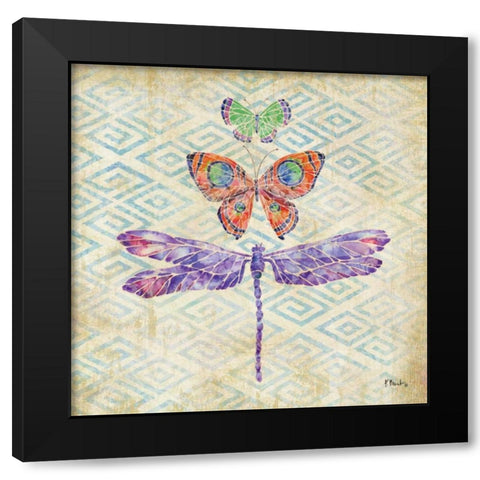 Enchanting Wings II Black Modern Wood Framed Art Print with Double Matting by Brent, Paul