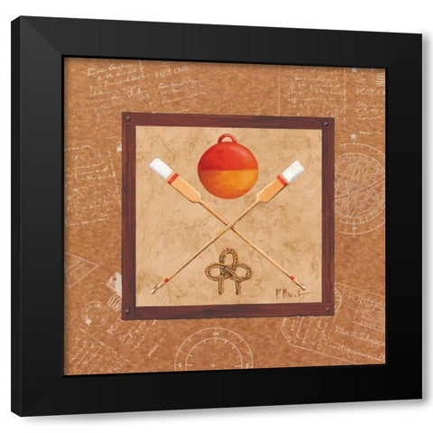 Newport IV Black Modern Wood Framed Art Print with Double Matting by Brent, Paul
