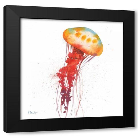 Deep Sea Jellies II Black Modern Wood Framed Art Print by Brent, Paul