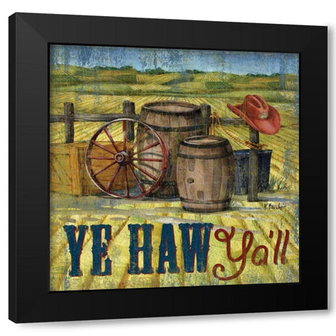 Howdy Partner II Black Modern Wood Framed Art Print with Double Matting by Brent, Paul