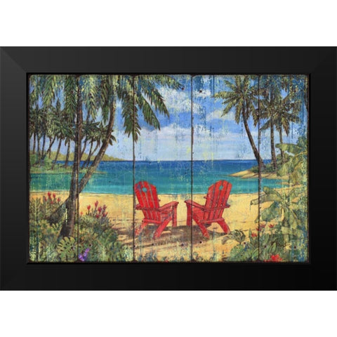 Discovery Bay Black Modern Wood Framed Art Print by Brent, Paul