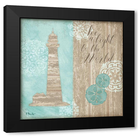 Beach Boardwalk III Black Modern Wood Framed Art Print with Double Matting by Brent, Paul