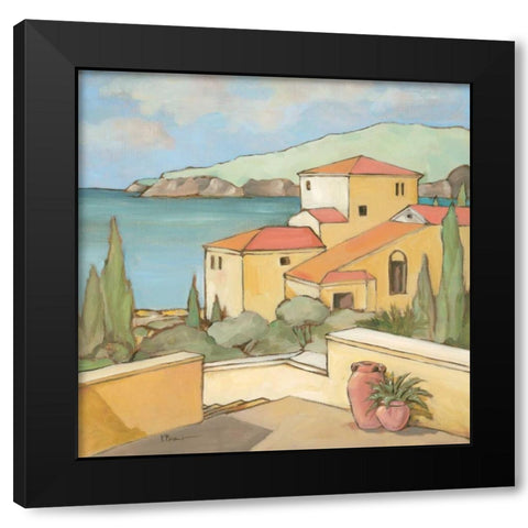 Torrino II Black Modern Wood Framed Art Print with Double Matting by Brent, Paul