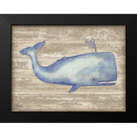 Providence Whale Black Modern Wood Framed Art Print by Brent, Paul