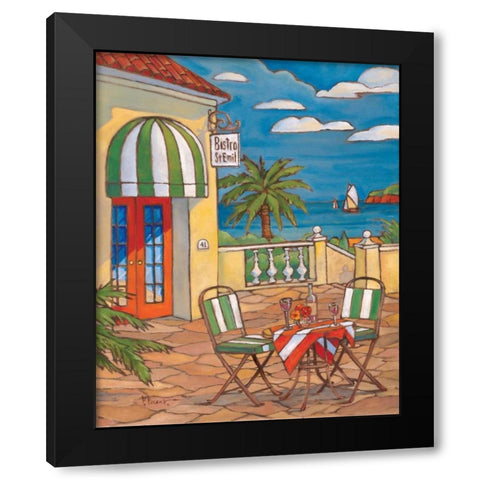 Bistro St. Emil Black Modern Wood Framed Art Print by Brent, Paul