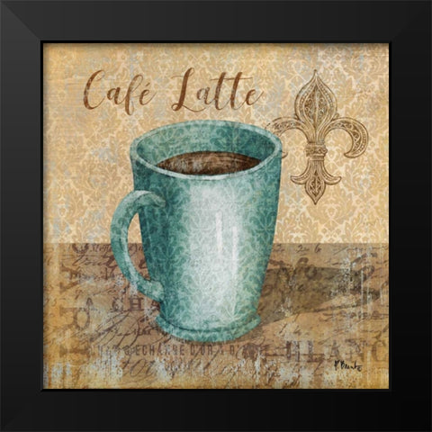 Bonjour Cafe II Black Modern Wood Framed Art Print by Brent, Paul
