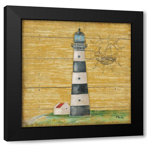 Boothbay Lighthouse II Black Modern Wood Framed Art Print by Brent, Paul