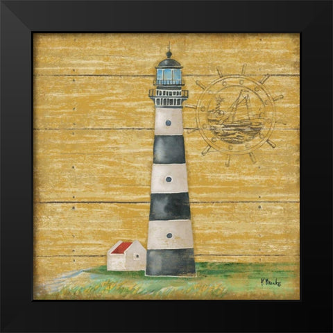 Boothbay Lighthouse II Black Modern Wood Framed Art Print by Brent, Paul