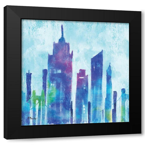 Manhattan I Black Modern Wood Framed Art Print by Brent, Paul